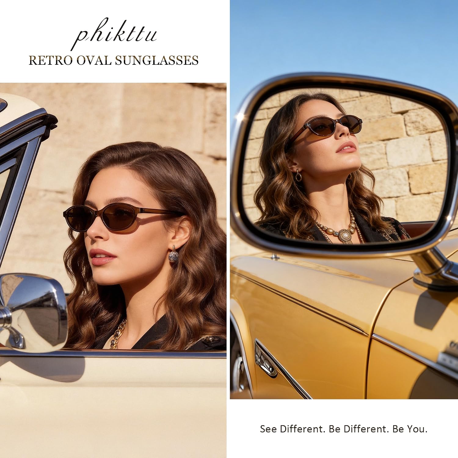 Thumbnail 1 de phikttu Women's Oval Sunglasses 53mm