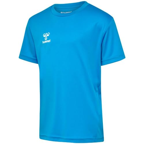 Detalle 2 de hummel hmlLOGO SET KIDS, DIVA BLUE, 140 – Regular Fit mit wasserbasierendem Druck und elastischem Bund