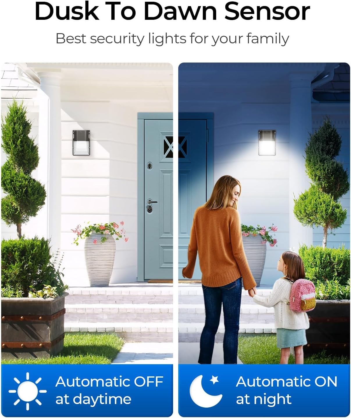 Thumbnail 2 de CINOTON 30W LED Wall Pack Light, 3CCT Dusk-to-Dawn Sensor, 4-Pack
