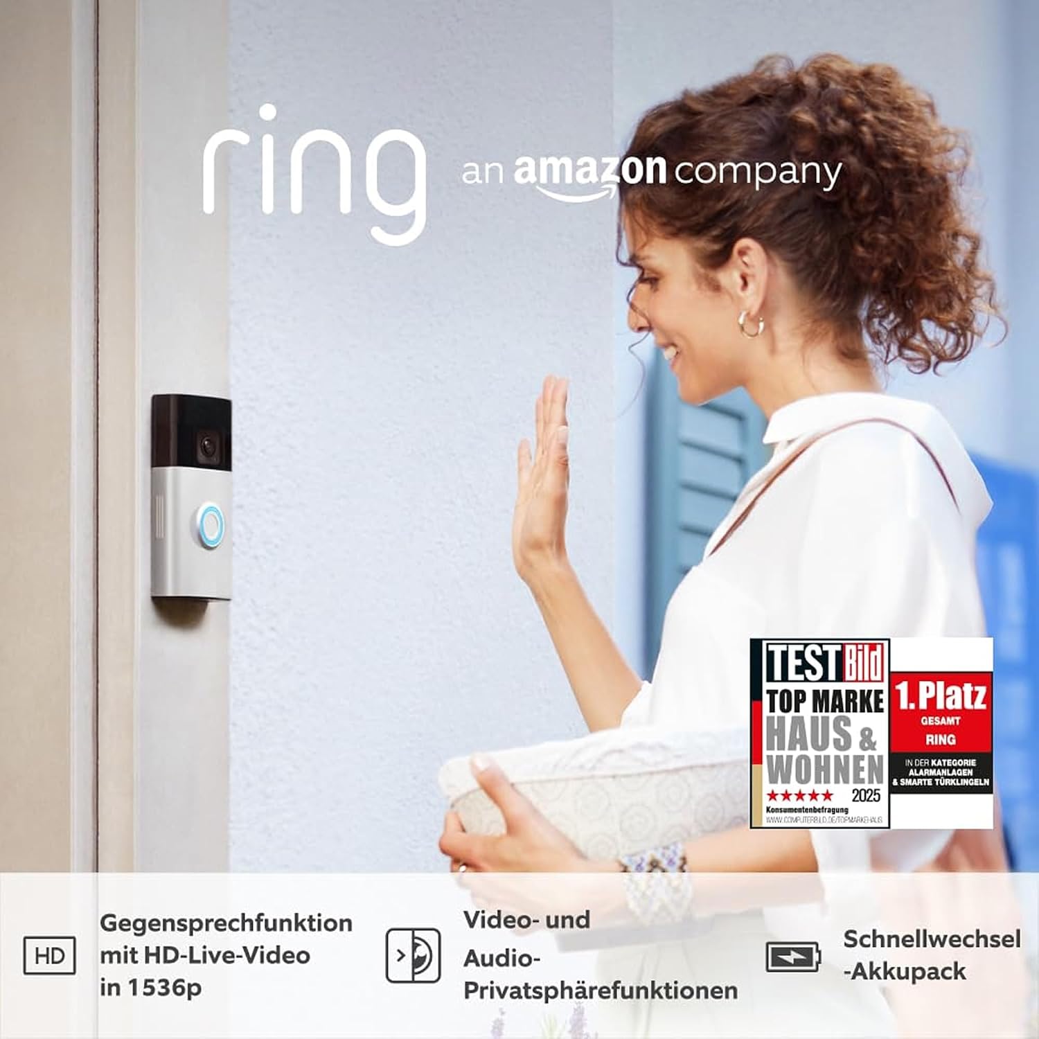 Detalle 2 de Ring Akku-Videotürklingel Plus 1536p