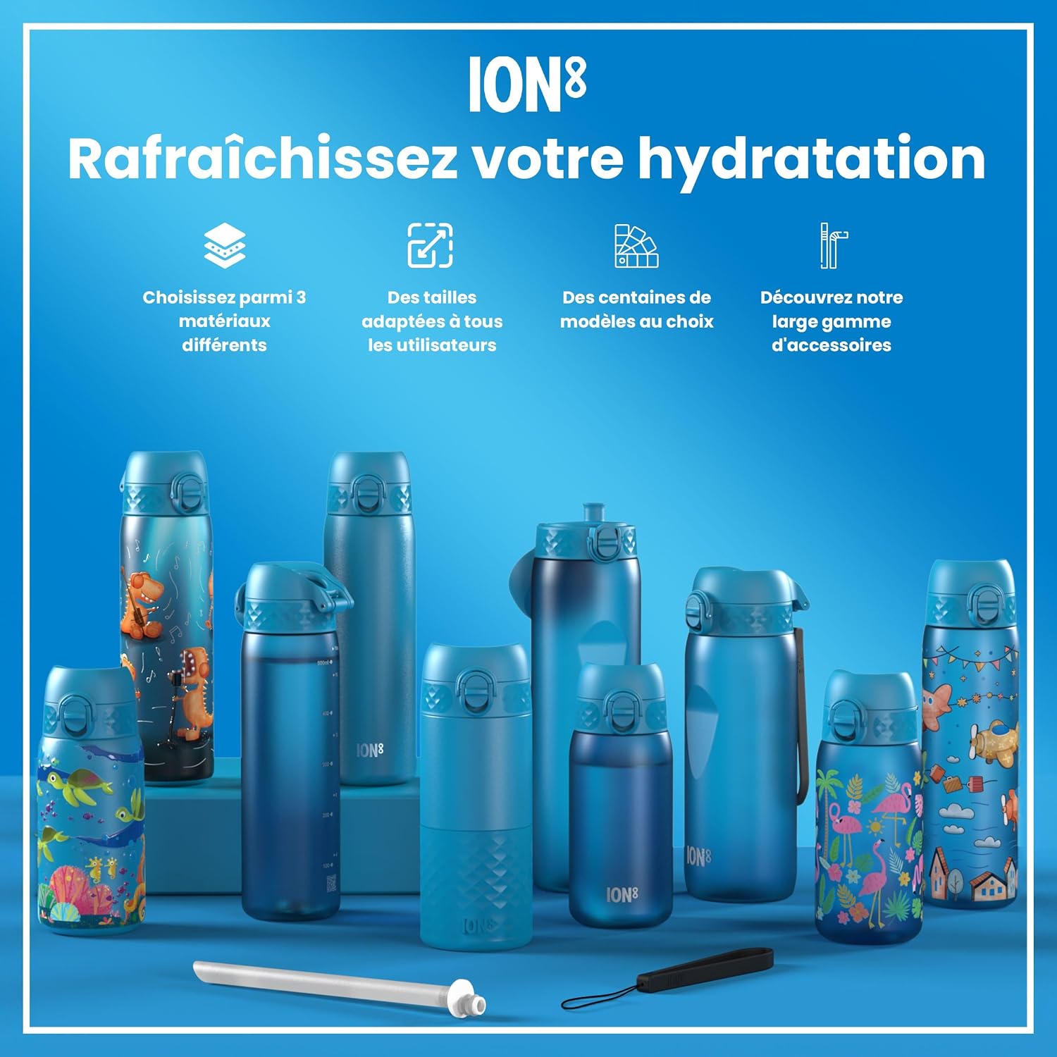 Thumbnail 6 de Ion8 Gourde Paille 500 ml 🥤