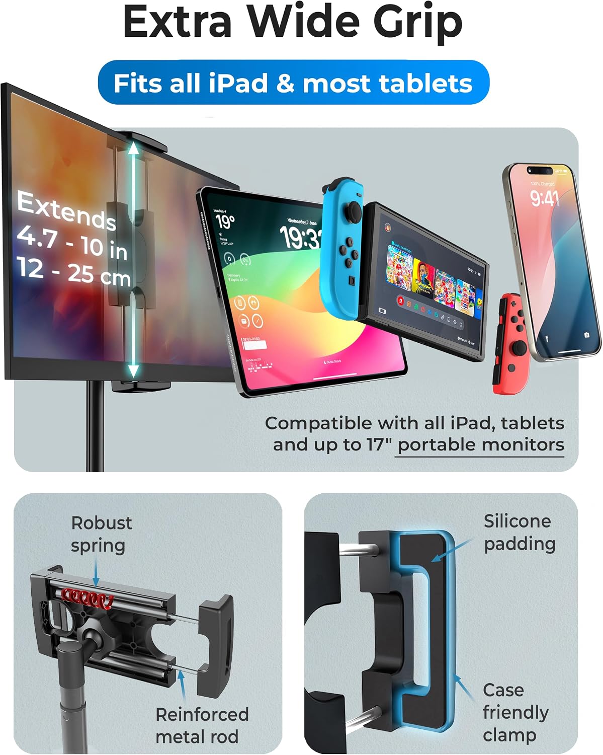 Thumbnail 5 de COOPER TabStand 20" Tall iPad stand for desk