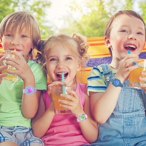 Detalle de Ayybboo Reloj Infantil Digital con 7 LEDs: reloj deportivo, impermeable 3 ATM y funciones completas