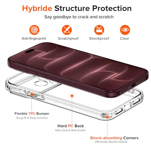 Thumbnail 3 de ivoler Clear Case for iPhone 18 Pro: Full Camera Protection with 2 Screen Protectors