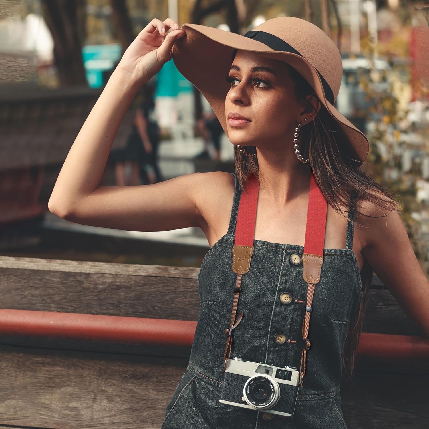 Thumbnail 2 de Padwa Lifestyle Red Camera Strap 1.5" wide 📷