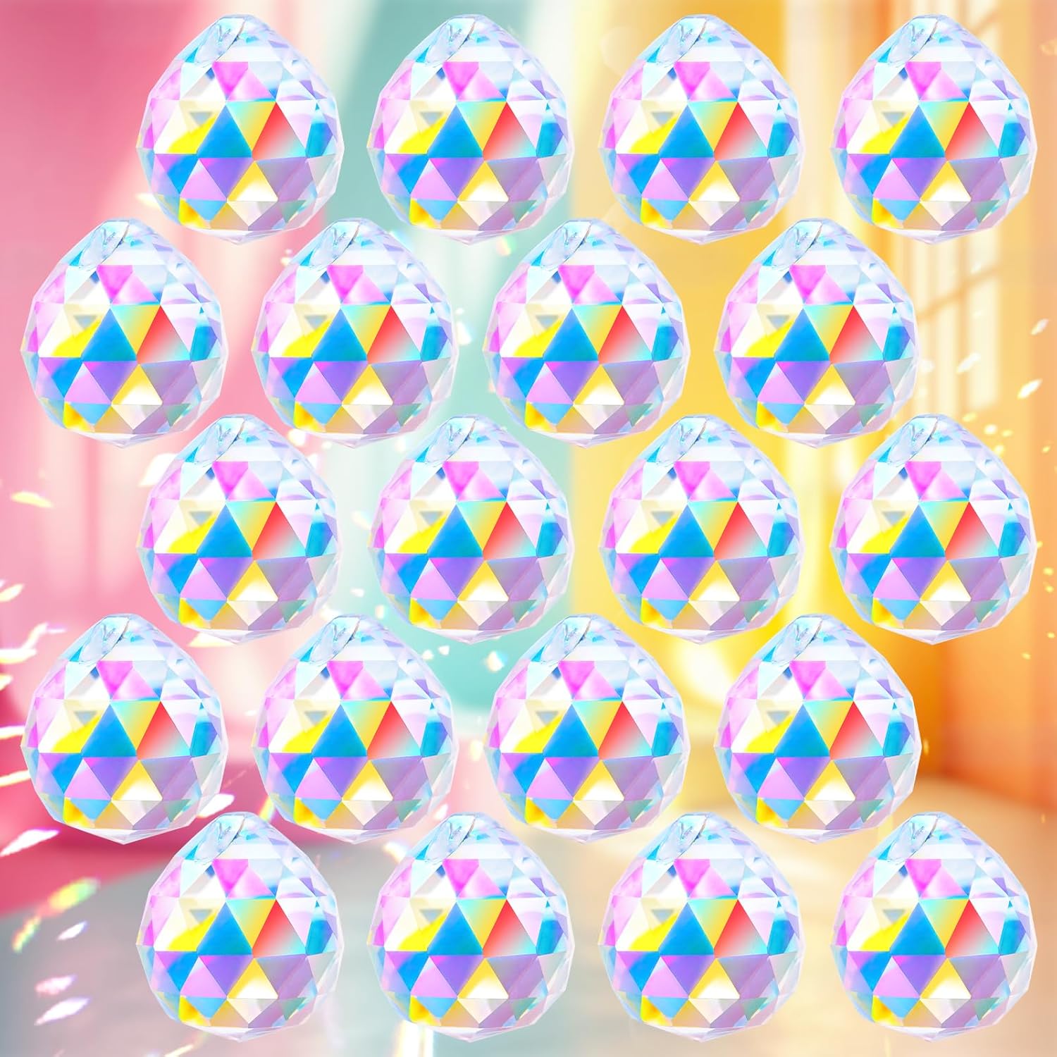 Detalle de JYNTERPLAY Kristallkugel Sonnenfänger Set mit 20 Stück