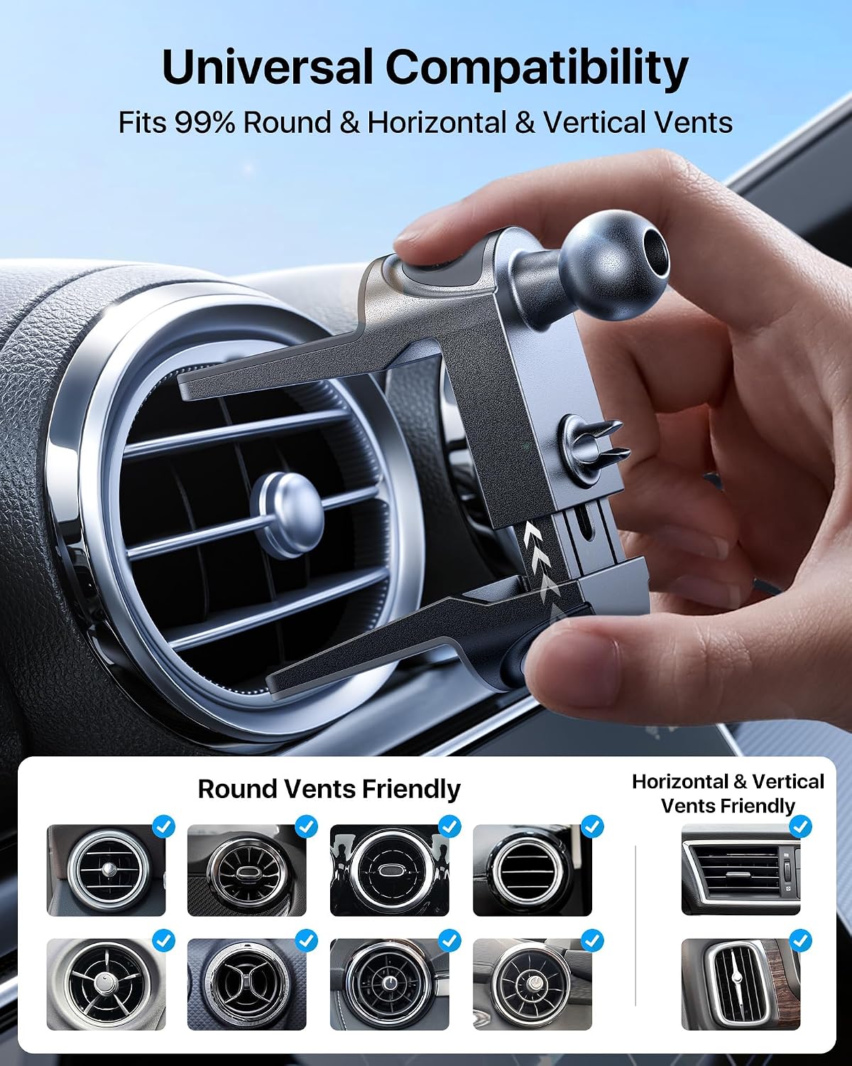 Detalle de Andobil car phone mount for 4.7–7.2-inch phones