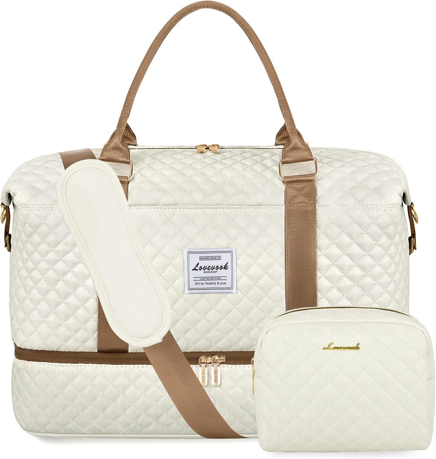 Thumbnail 6 de LOVEVOOK borsa da viaggio donna/duffel grande con organizer, scomparto scarpe e lavaggio separato