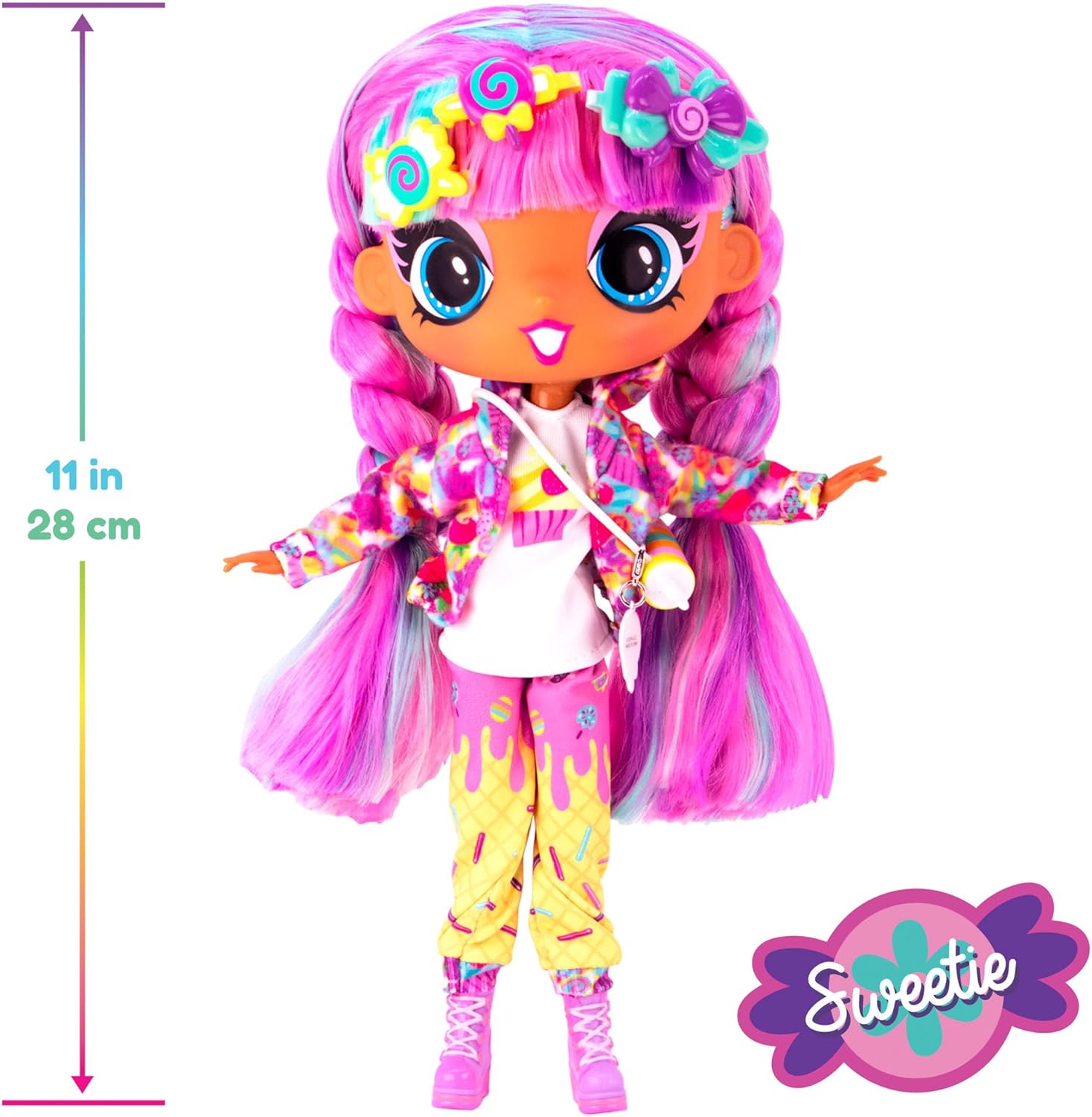 Thumbnail 1 de John Adams Decora Girlz “Sticker ’n’ Style” Sweetie (27,9 cm) avec plus de 75 accessoires