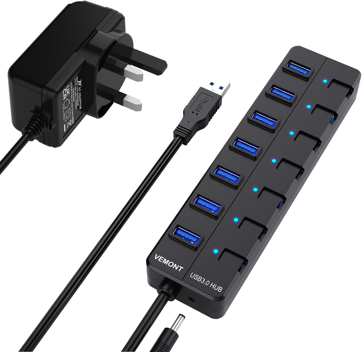 Imagen de VEMONT 7-Port USB 3.0 Hub en OfertitasTOP