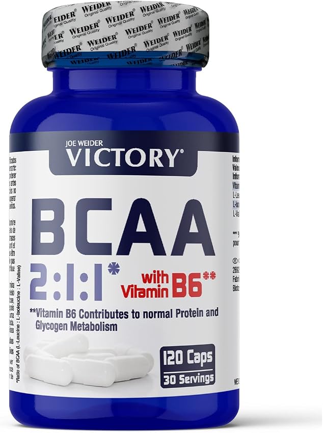 Detalle de JOE WEIDER VICTORY BCAA 2:1:1 - 120 Cápsulas 💪