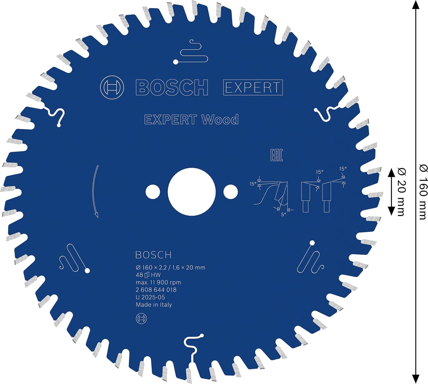 Thumbnail 2 de Lame de scie circulaire filaire Bosch EXPERT Wood (chantier) – Carbide Technology, T48