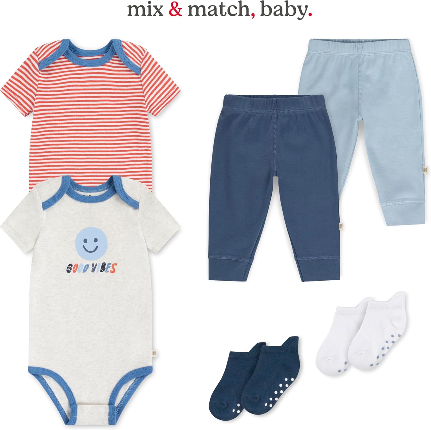 Thumbnail 3 de Lot de 5 bodies débardeur HUGGIES Little Hugs en coton bio pour bébé et bambin