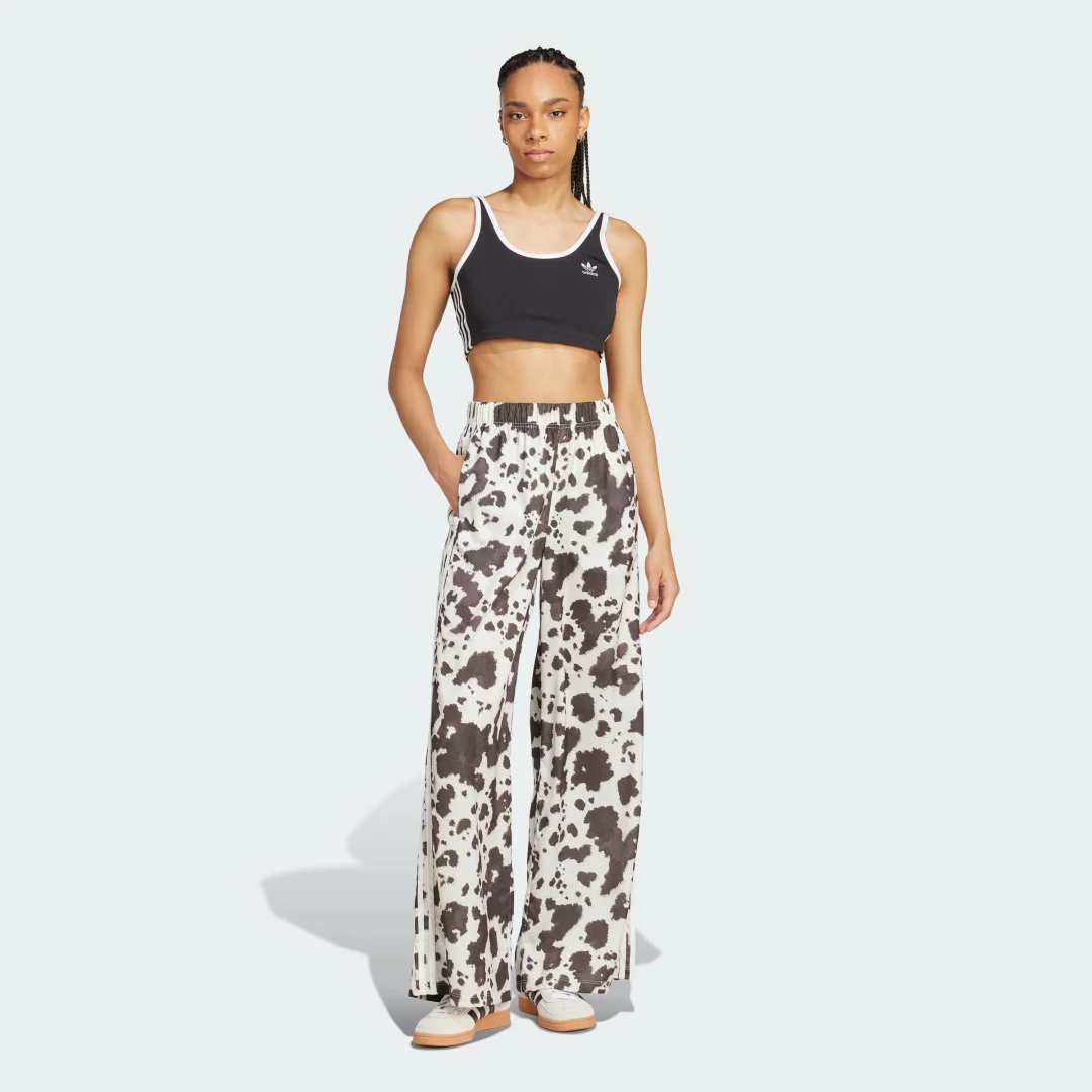 Detalle de Pantalón adidas Originals Satin Wide Leg – Multicolor