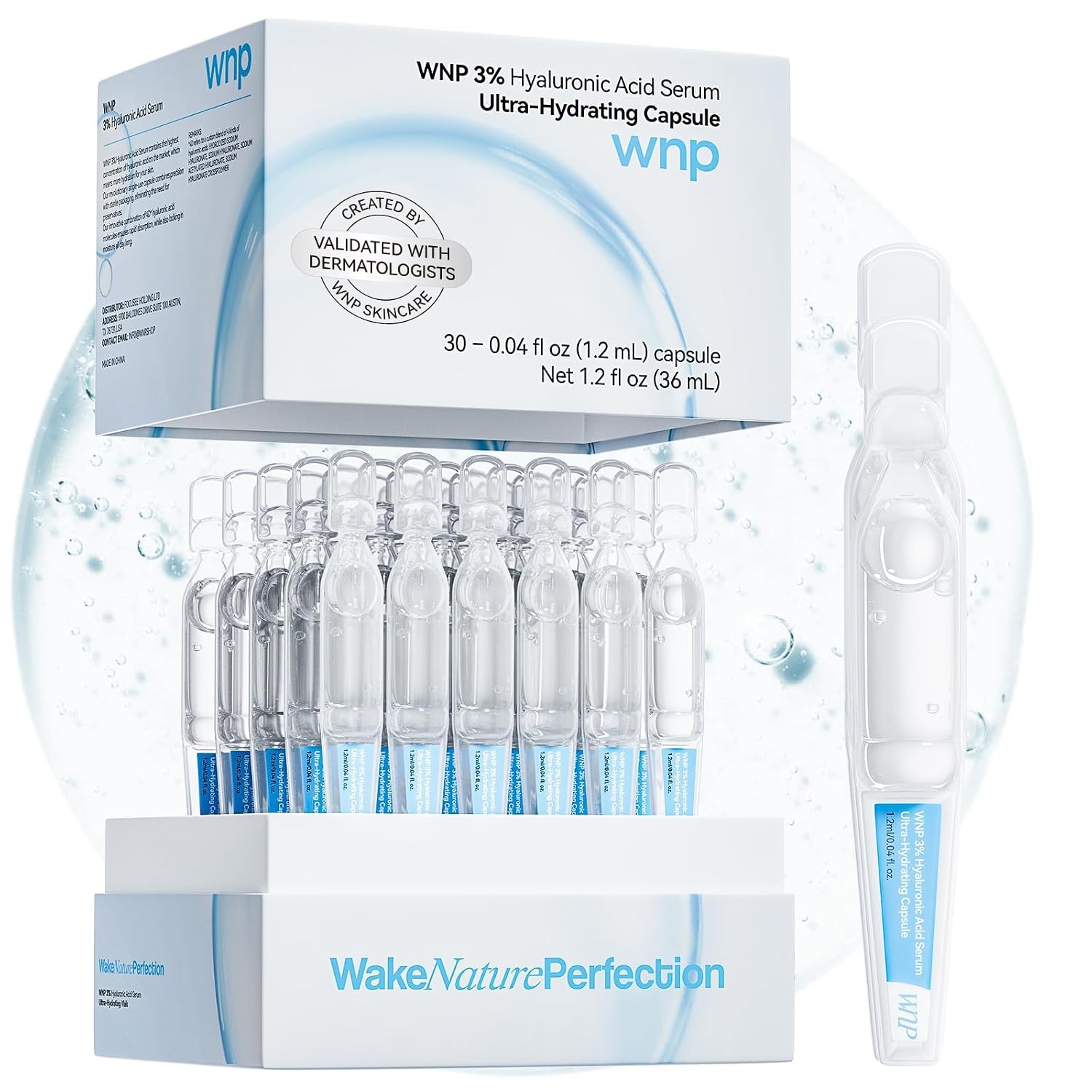 Imagen de WNP Hyaluronic Acid Serum 3% with 4D Multi-Layer Hydration — Ultra Hydrating Anti-Aging Serum en OfertitasTOP