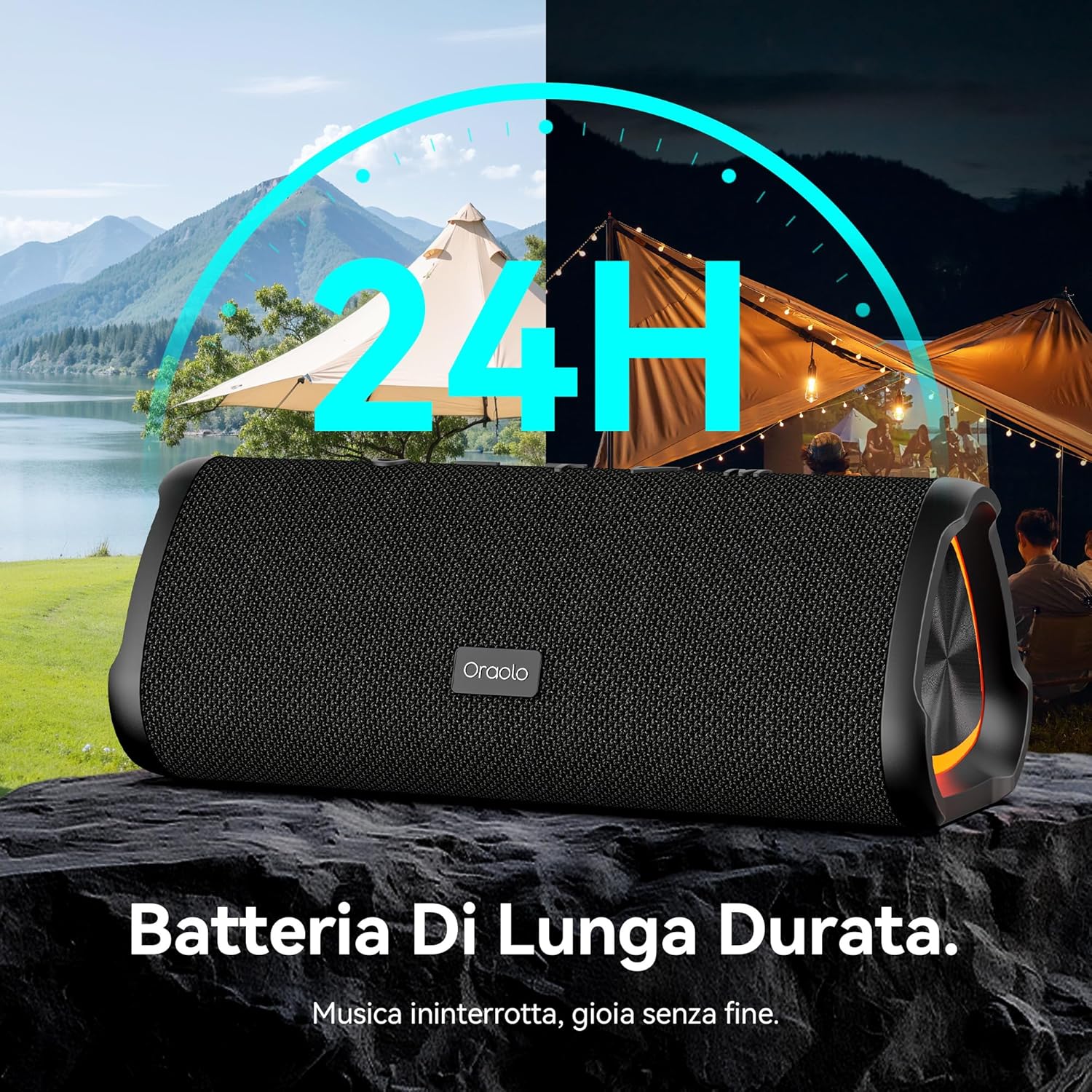 Thumbnail 4 de oraolo Cassa Bluetooth 20W Suono Stereo Portatile