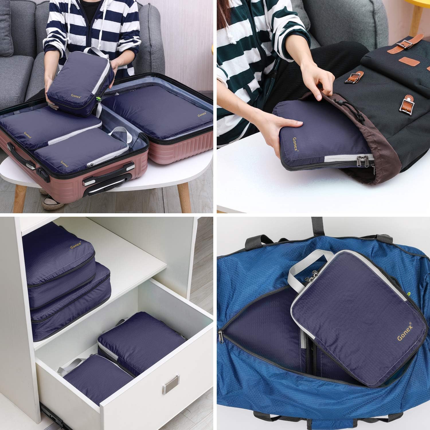 Thumbnail 5 de Gonex Compression Packing Cubes Set of 4