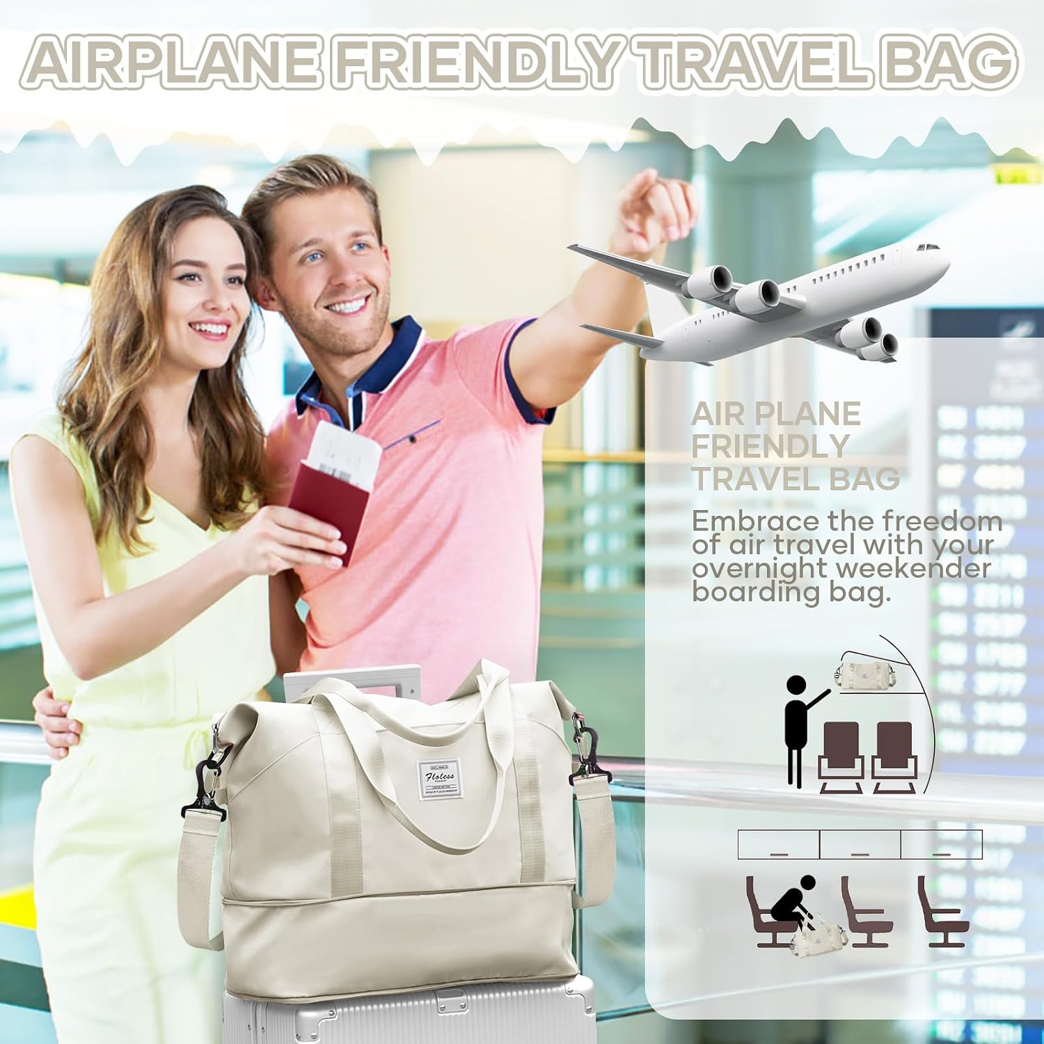 Thumbnail 1 de Reisetasche Damen 40x30x20 Ryanair Handgepäck