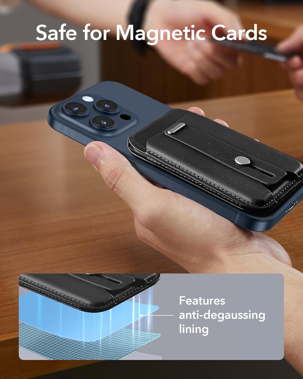 Thumbnail 6 de ESR for MagSafe Wallet with 5 Card Holder — Adjustable Stand, Secure Grip, for iPhone 17e/17/16/15/14/13/12 & Pixel 10