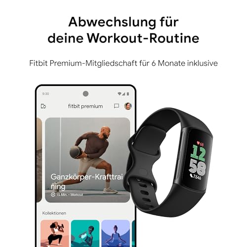 Thumbnail 7 de Fitbit Charge 6: Aktivitätstracker mit Google Health Premium, GPS und 7 Tagen Akkulaufzeit