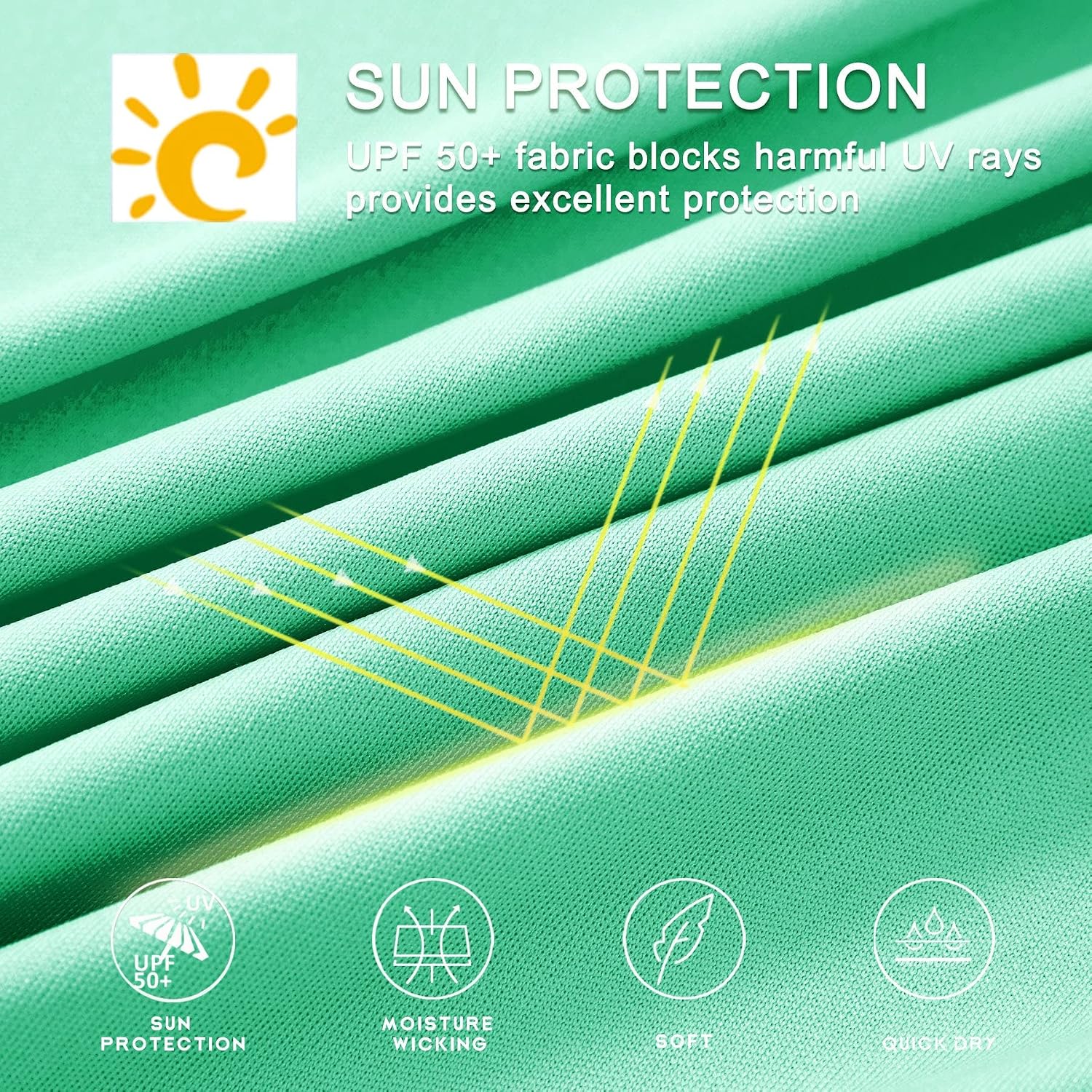 Detalle de Willit Men's UPF 50+ Sun Protection Hoodie: Lightweight Hoodie for Outdoor Activity