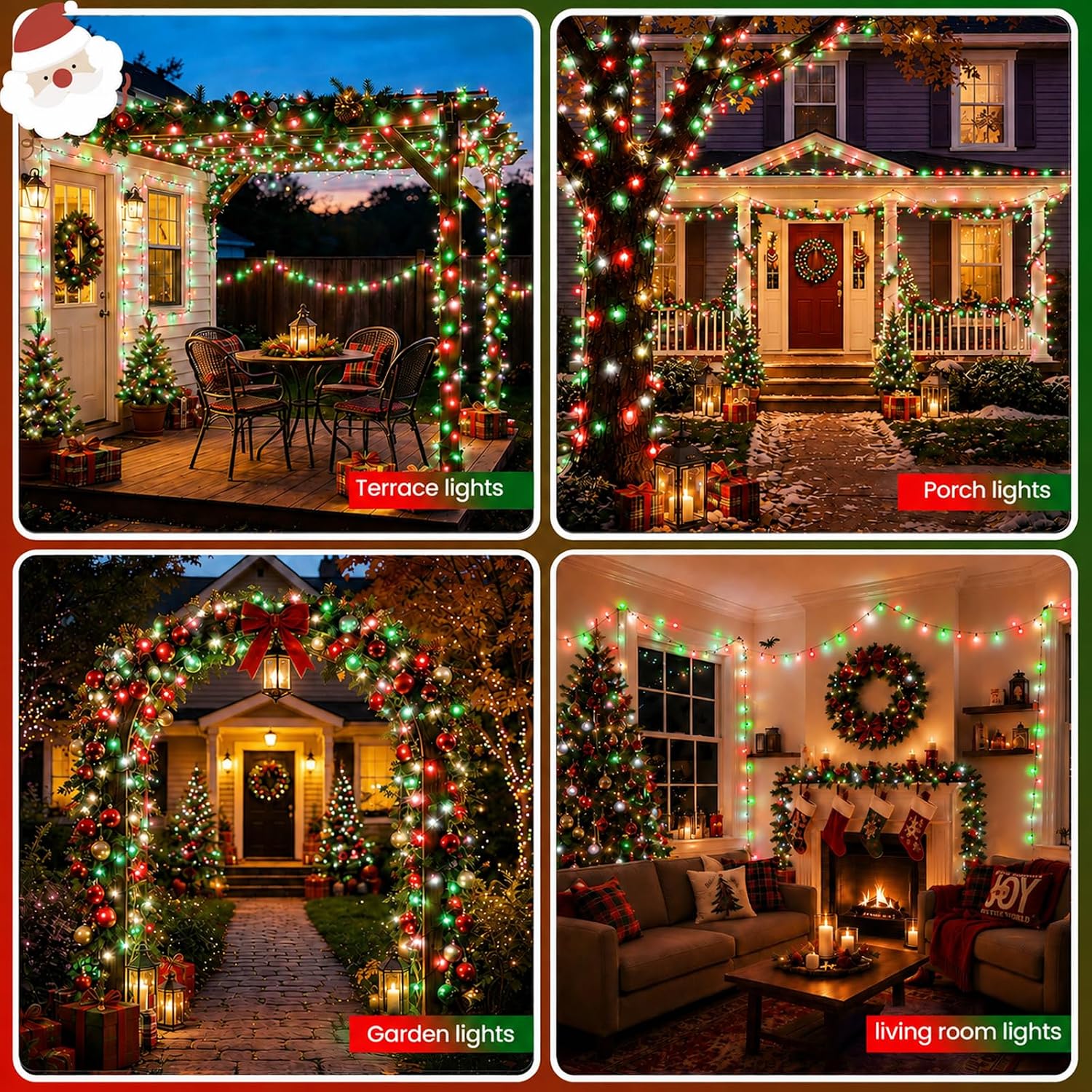 Thumbnail 6 de Moettany 5HLB-2-TYN Solar Christmas String Lights, 100 LEDs, 8 Modes