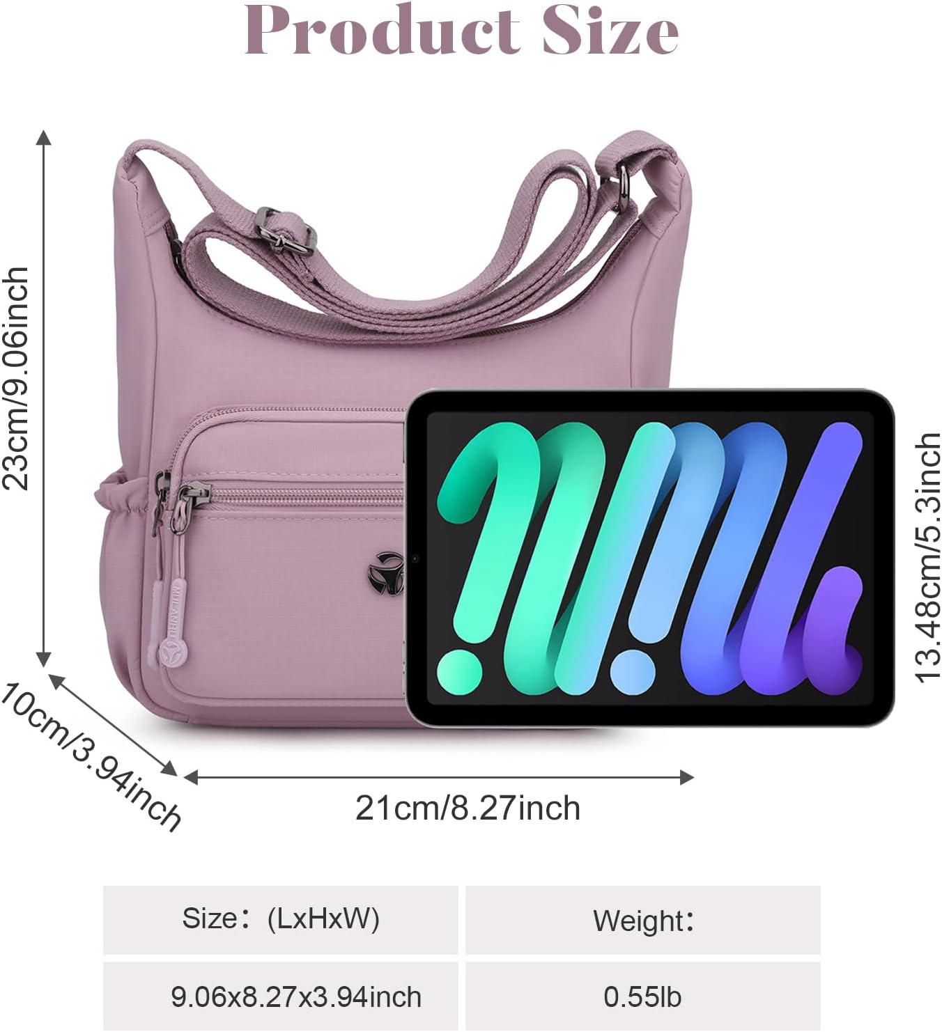 Thumbnail 3 de LassZone Women's Multi Pocket Crossbody Bag