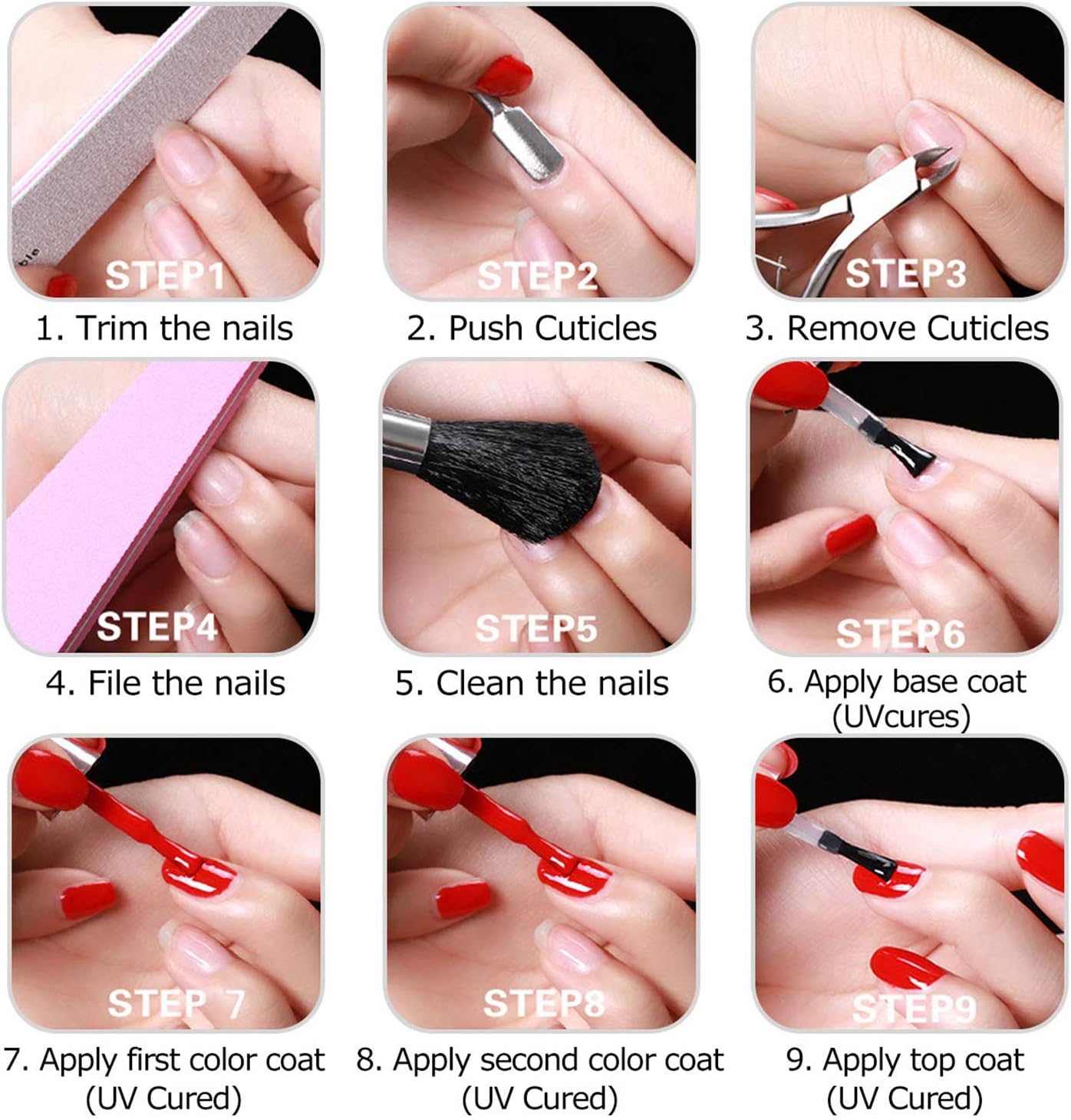 Thumbnail 6 de Senvenski smalto semipermanente per unghie in kit (oro/argento) con gel UV/LED