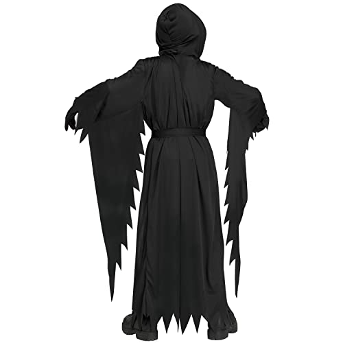 Thumbnail 3 de Fun World Ghost Face Style Adult Costume Set with Black Hooded Robe and Mask