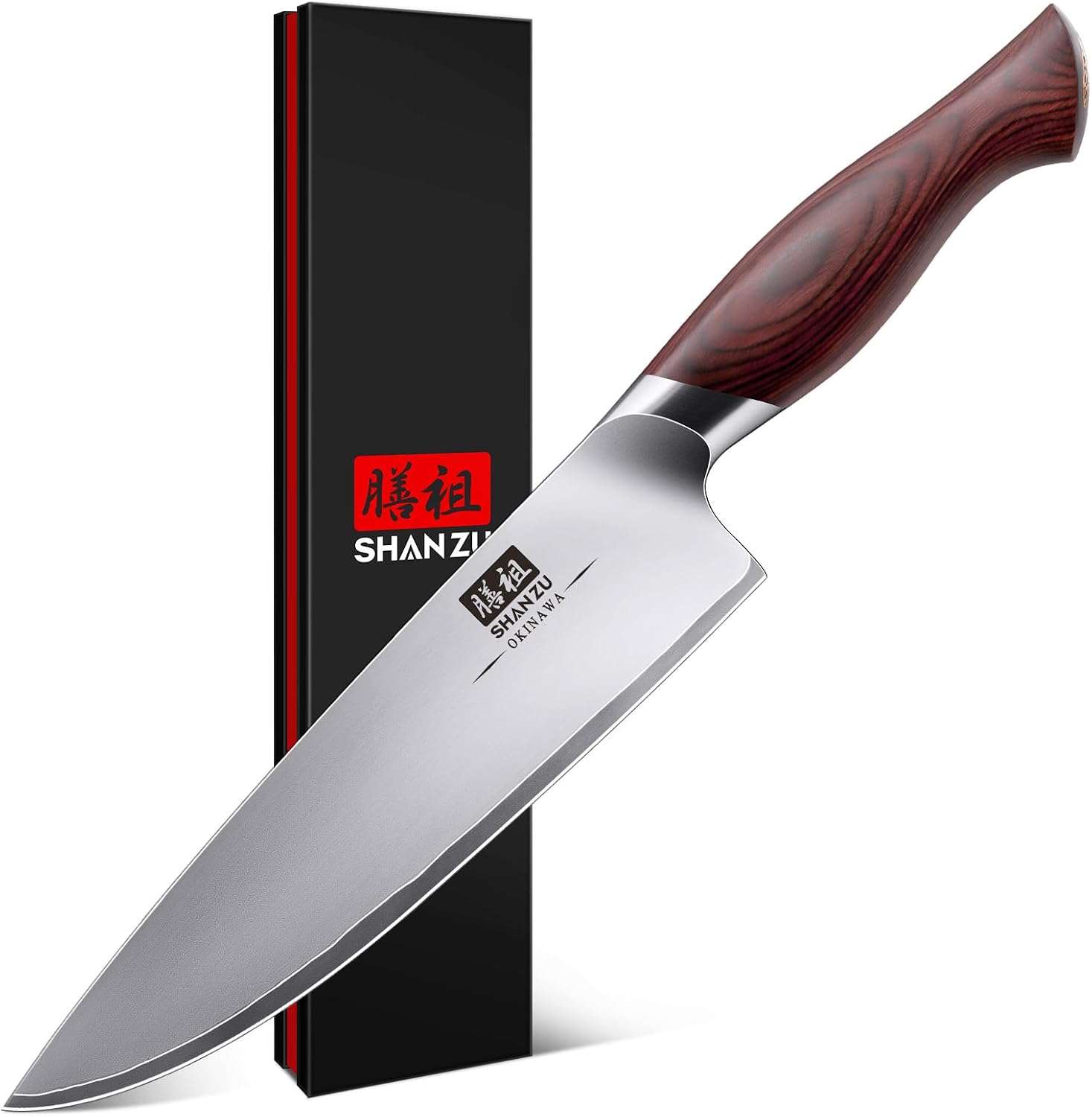 Detalle de SHAN ZU Profi Kochmesser 20 cm