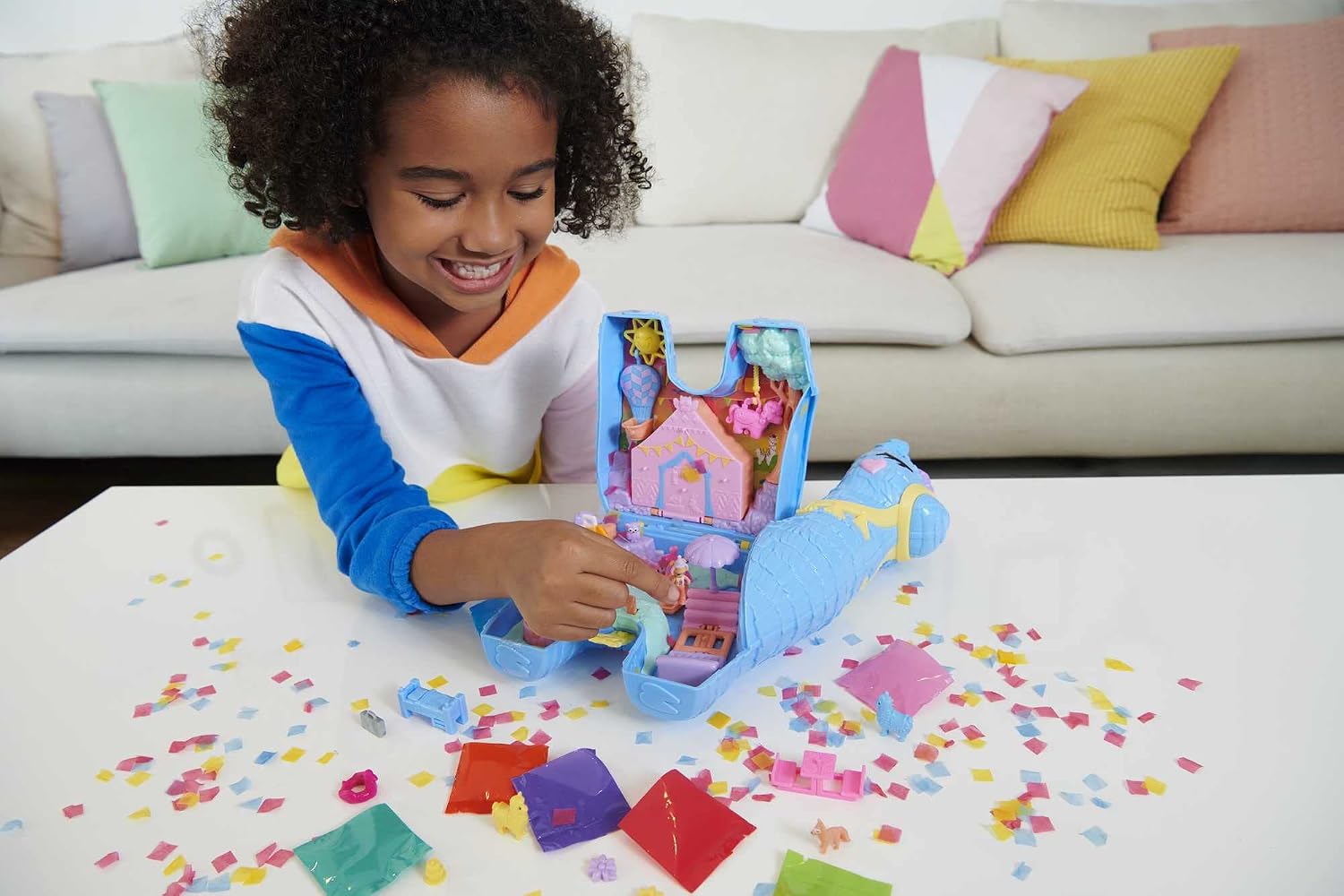 Detalle 2 de Polly Pocket Grand Coffret Lama Surprises Soirée Pyjama