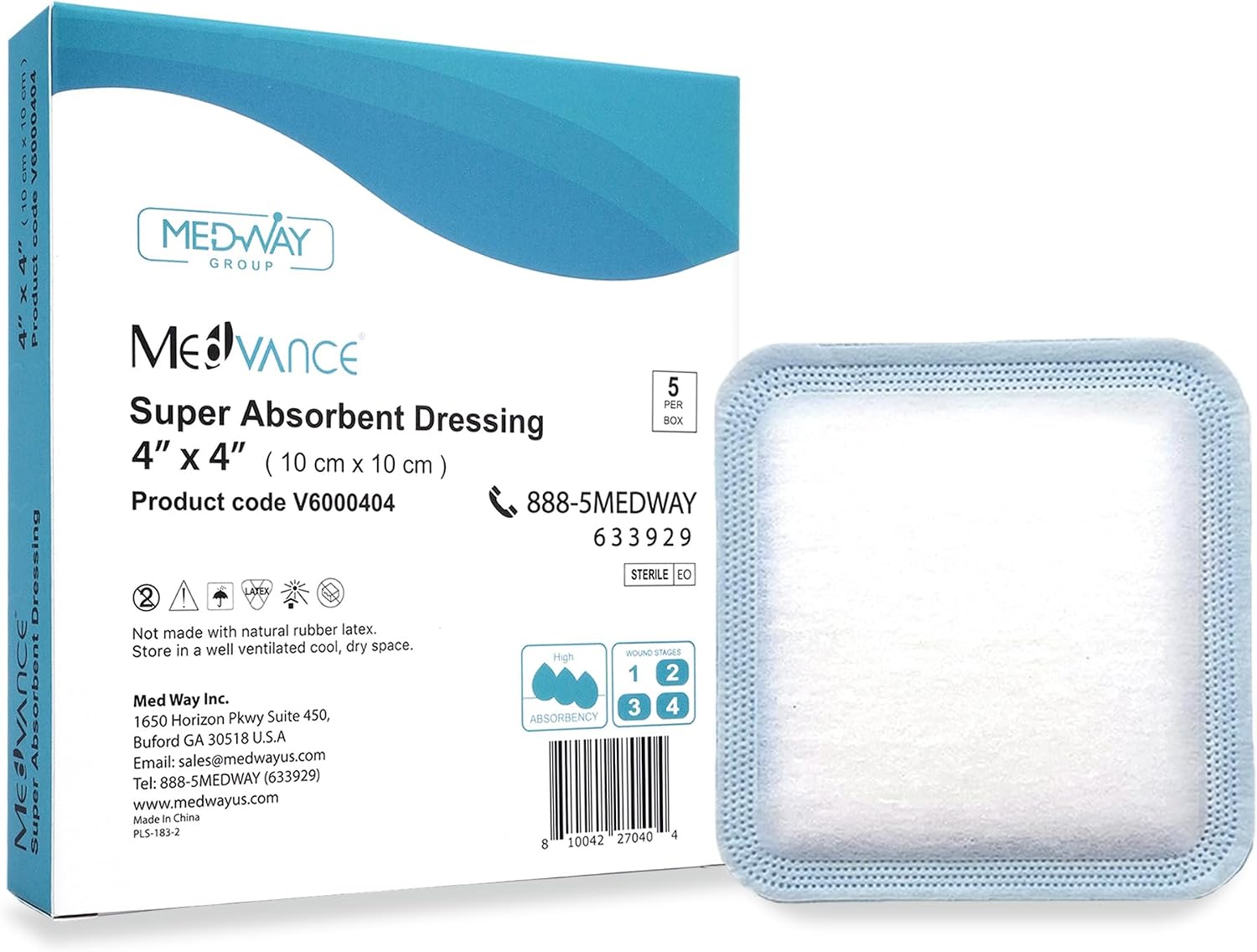 Detalle de MedVance Wound Dressing Pads, 4 x 4 inches
