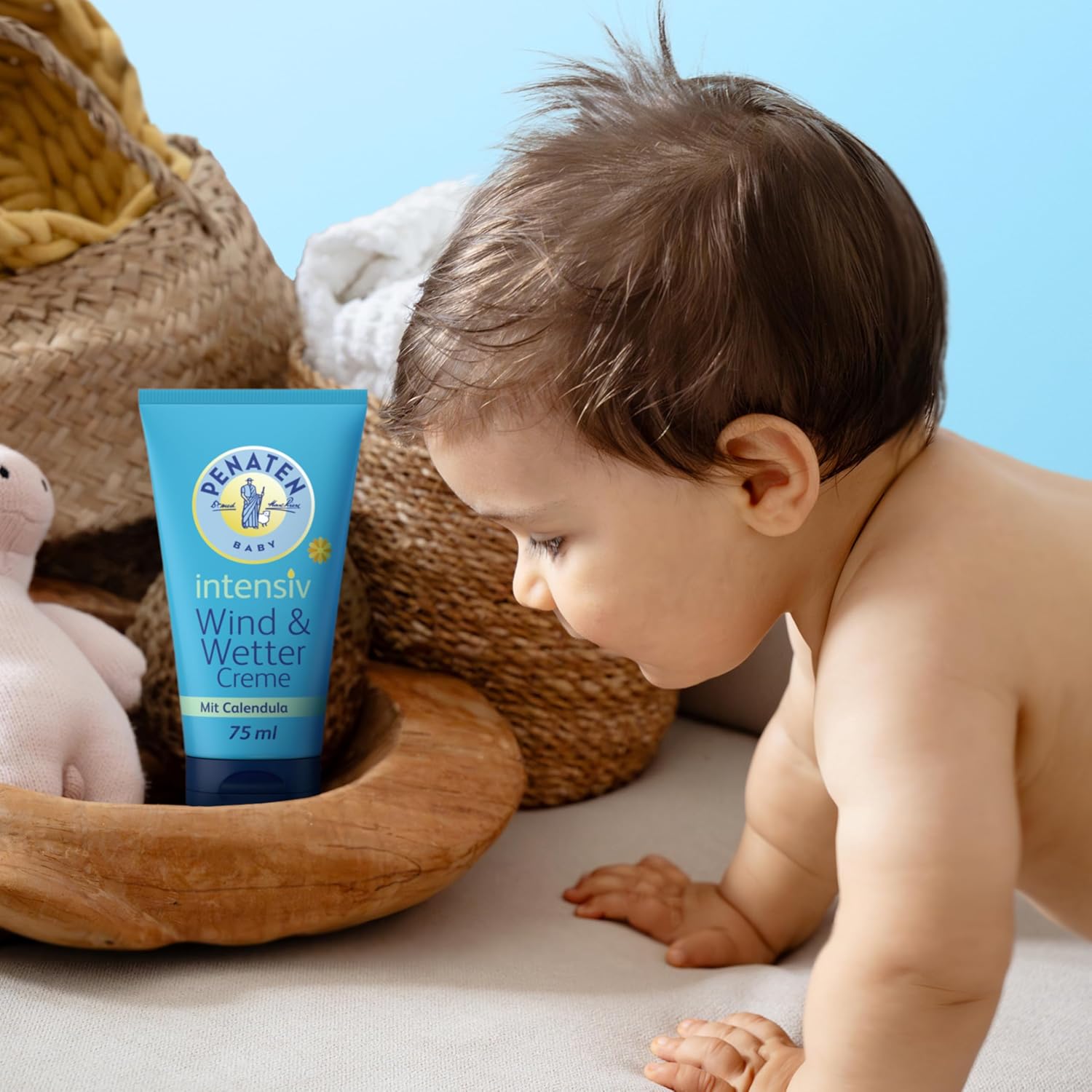 Thumbnail 6 de Penaten Kleine Helfer Wind & Wetter — crème hydratante bébé au calendula, peau sensible (75 ml)