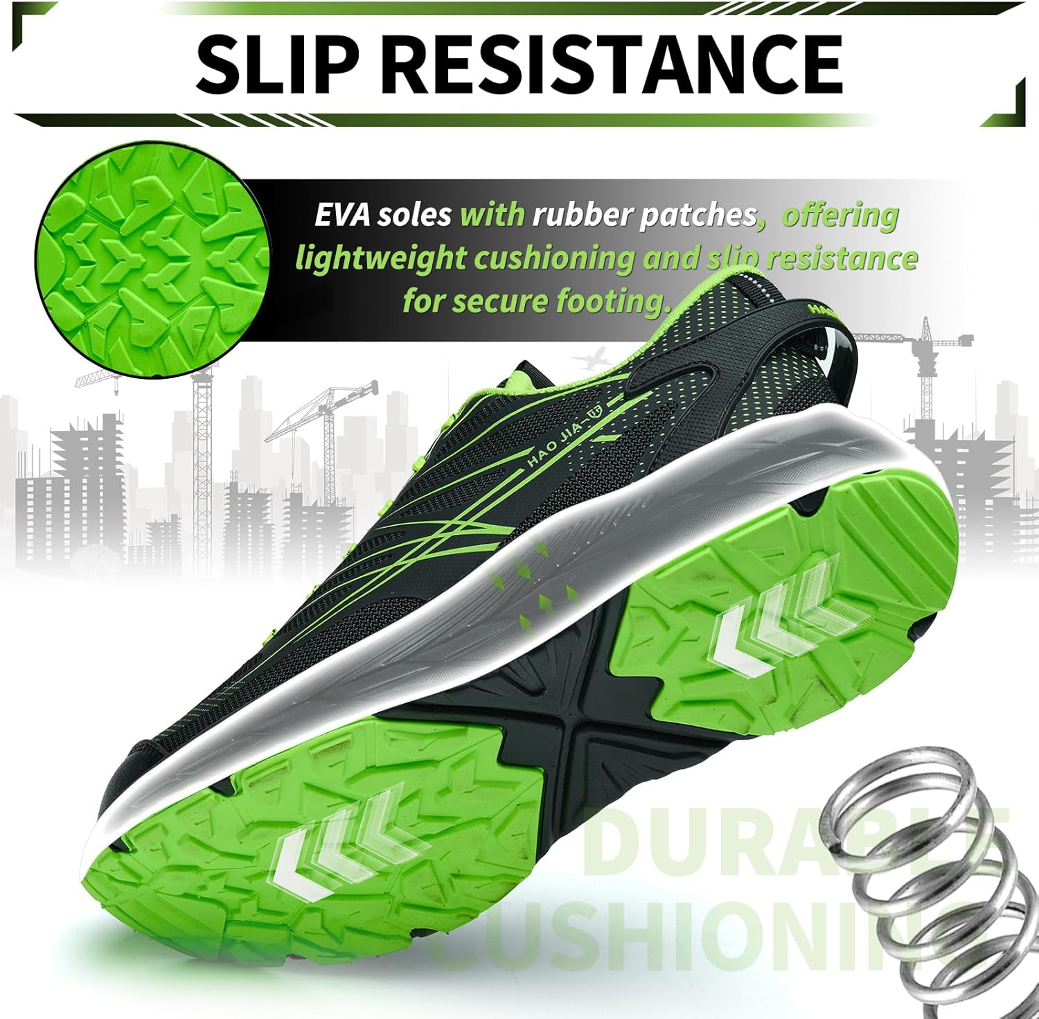 Thumbnail 4 de NBOFIEHY Safety Trainers Steel Toe Cap Work Shoes with Non-Slip Sole