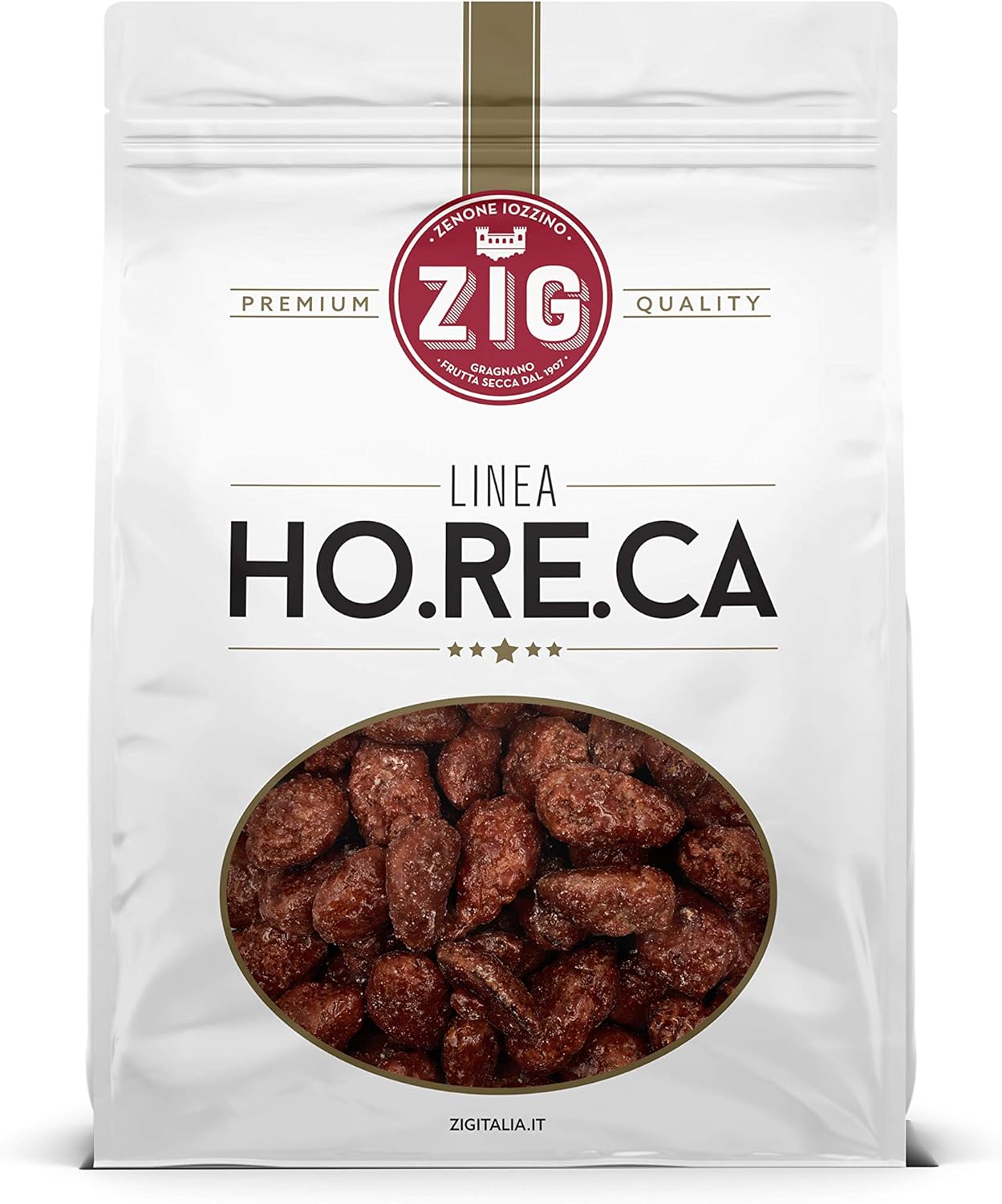 Detalle de ZIG Horeca Mandorle tostate pralinate con zucchero – 1 Kg