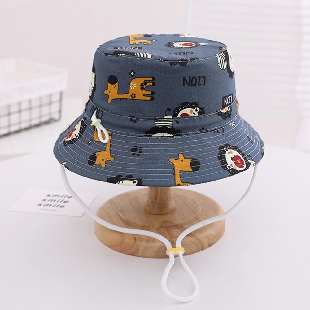 Detalle de Malaxlx Baby Toddler Kids Bucket Sun Hat with Cute Print – UV Protective Summer Essential
