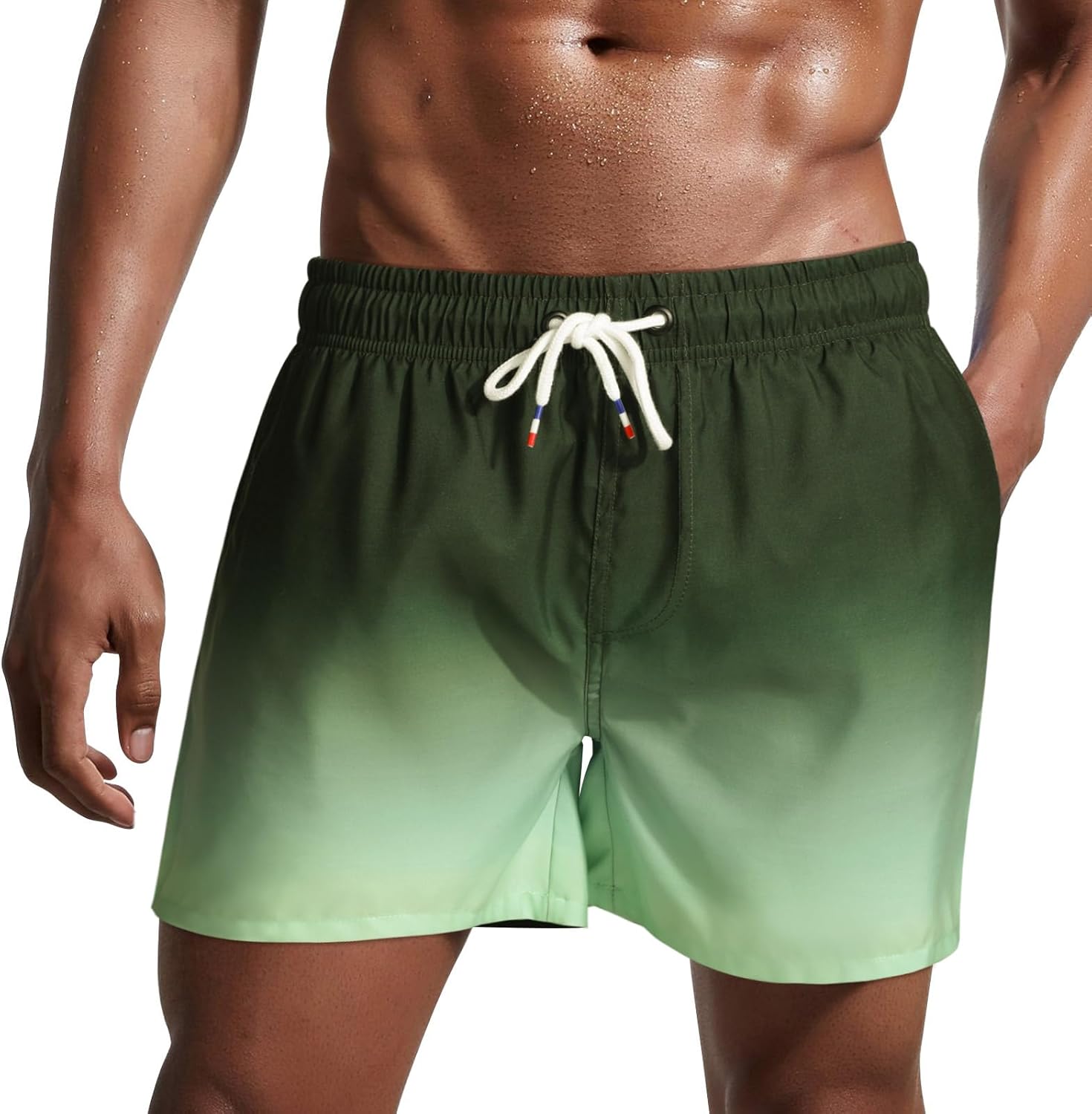 Thumbnail 6 de Danfiki Pantaloncini Costume da Bagno Uomo con Cinta e Taschino in Rete a Rapida Asciugatura