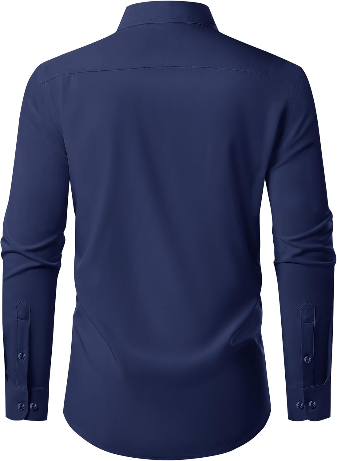 Detalle 2 de J.VER Herren Langarm-Hemd Business Casual – knitterarmes Stretchhemd mit Button-Down-Kragen