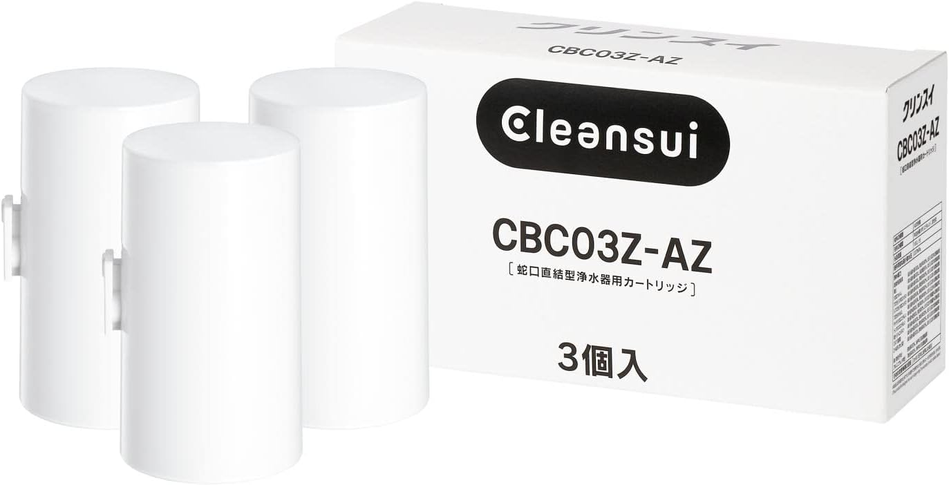 Detalle de 三菱ケミカル・クリンスイ CBC03Z-AZ 蛇口直結型浄水器交換カートリッジ 3個入り