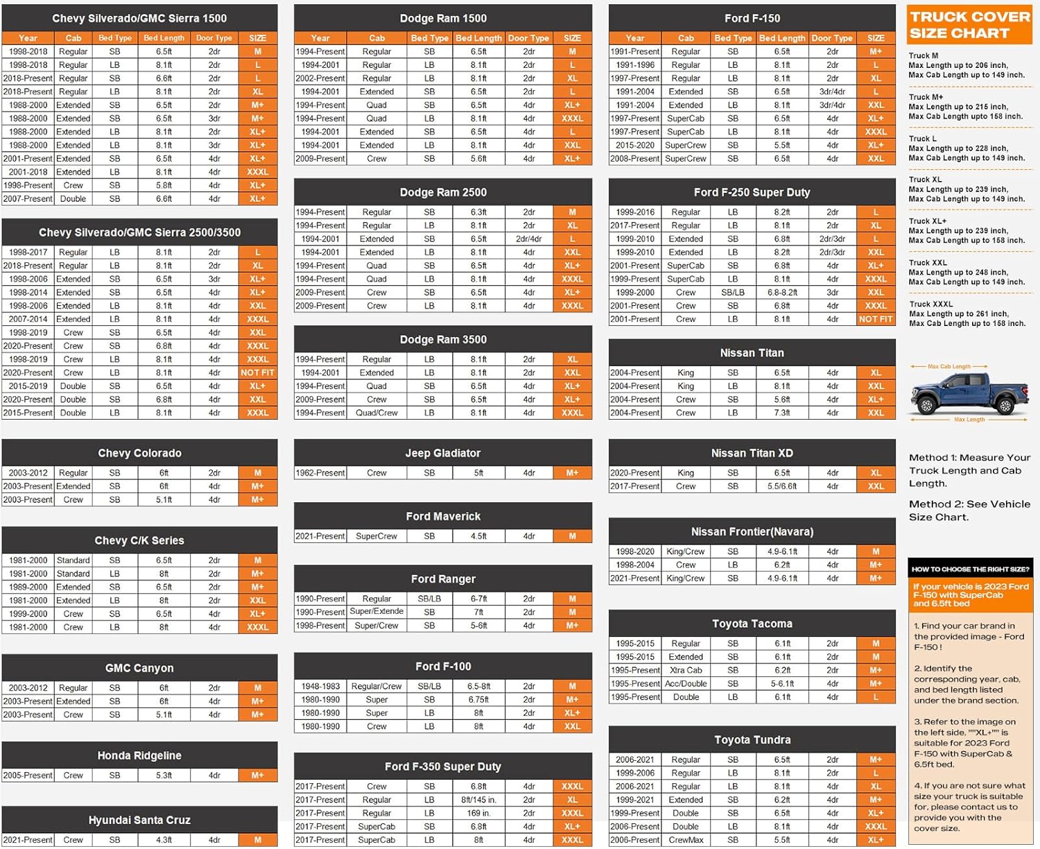 Thumbnail 4 de kayme Full Size Truck Cover Waterproof All Weather (XXXL, fits up to 261 inch) for Large Pickup Trucks