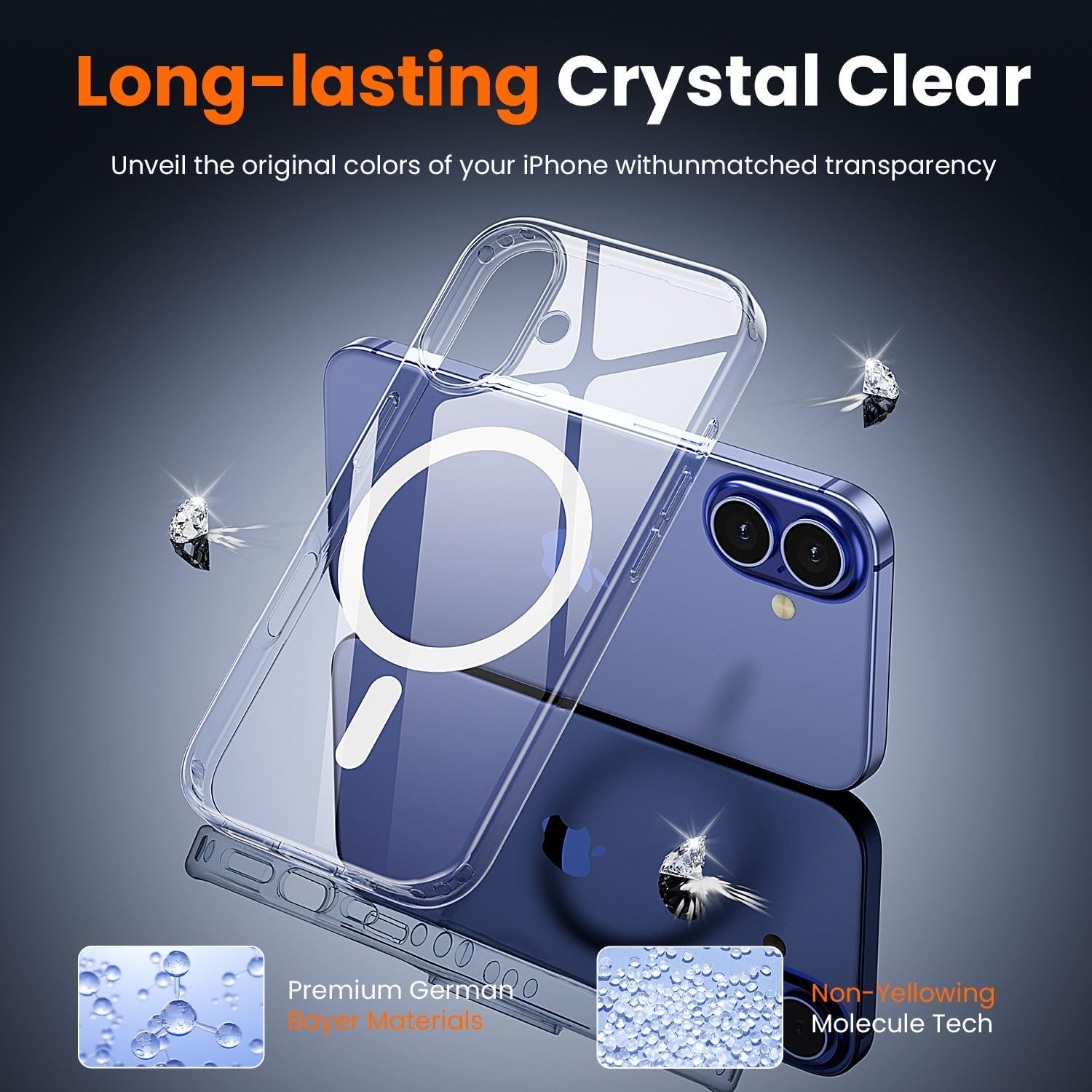 Thumbnail 5 de toushion 3 in 1 iPhone 16 Case Clear 6.1