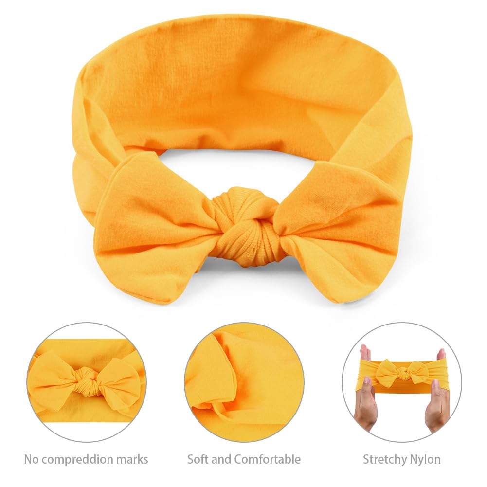 Detalle de Aolso Baby Stirnband-Set (20 Stück) mit Schleifen aus Nylon für Baby Mädchen
