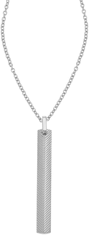 Thumbnail 3 de Fossil collana da uomo in acciaio inox con chiusura a moschettone