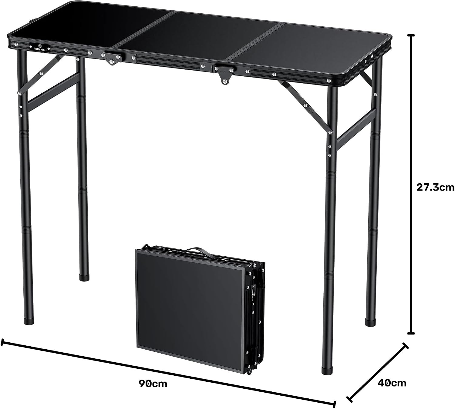 Detalle de FUNYKICH Folding Camping Table 3 ft