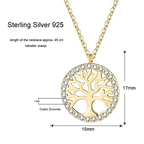 Thumbnail 4 de Jrêveinfini árbol de la Vida: collar mujer en plata de ley 925 con circonitas