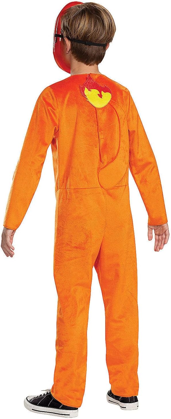 Detalle 2 de Disguise Pokémon Charmander-kostuum voor kinderen met masker en zachte overall