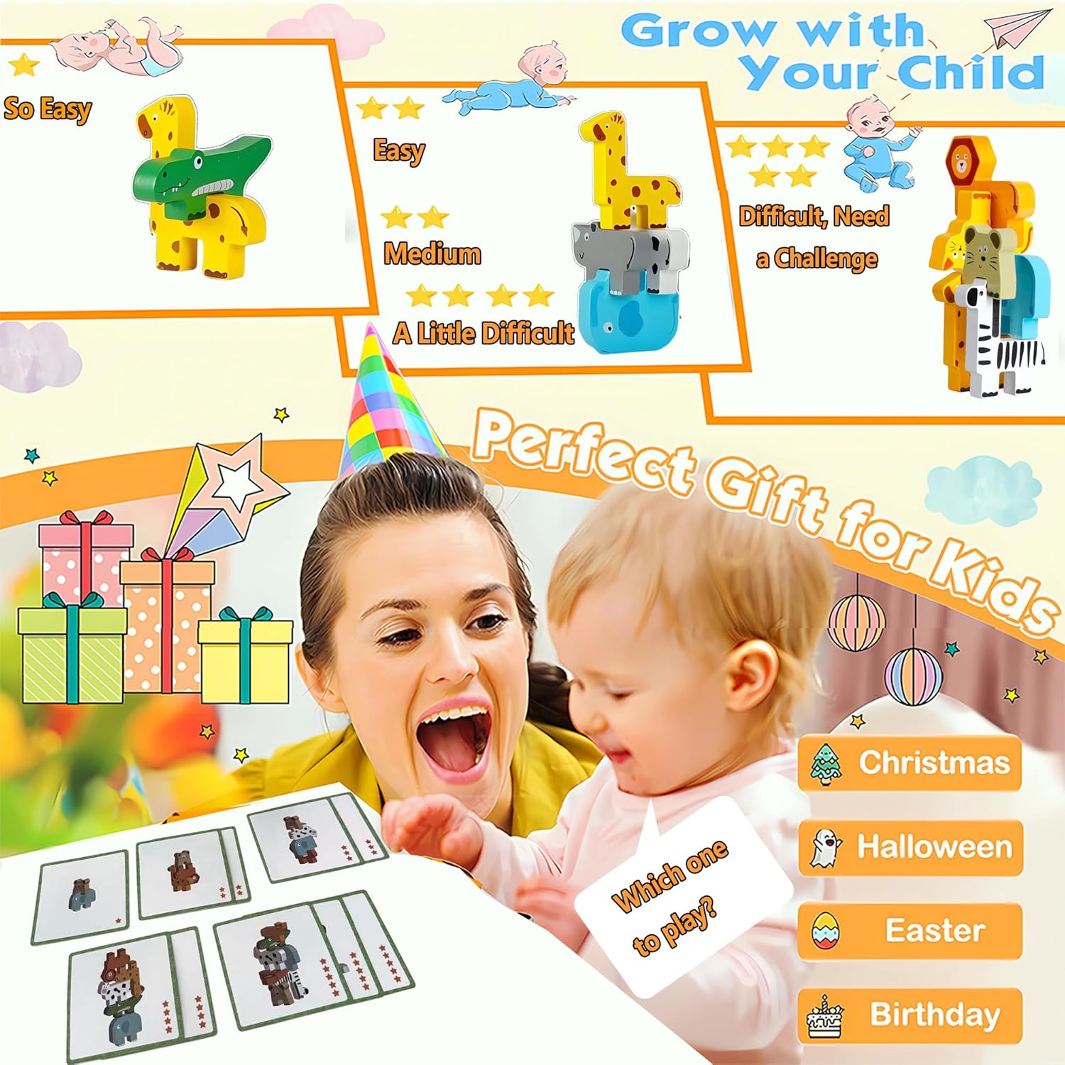 Thumbnail 5 de Maxricus Montessori Stacking Toys