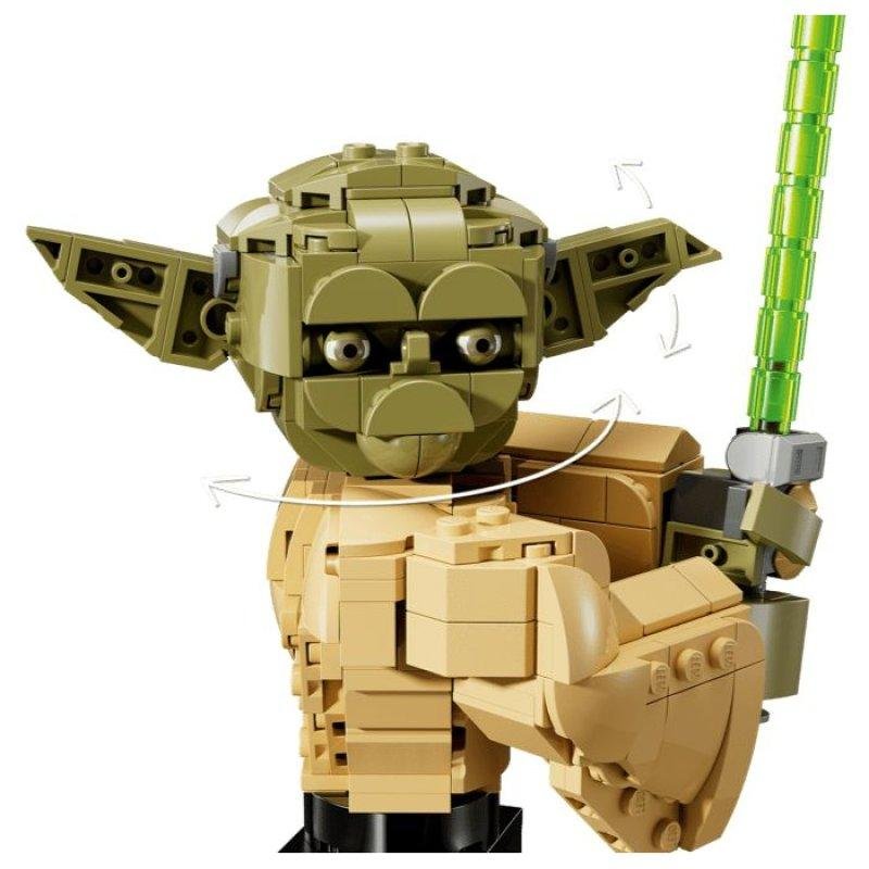 Detalle de LEGO Star Wars Busto de Yoda 75438 — 399 piezas