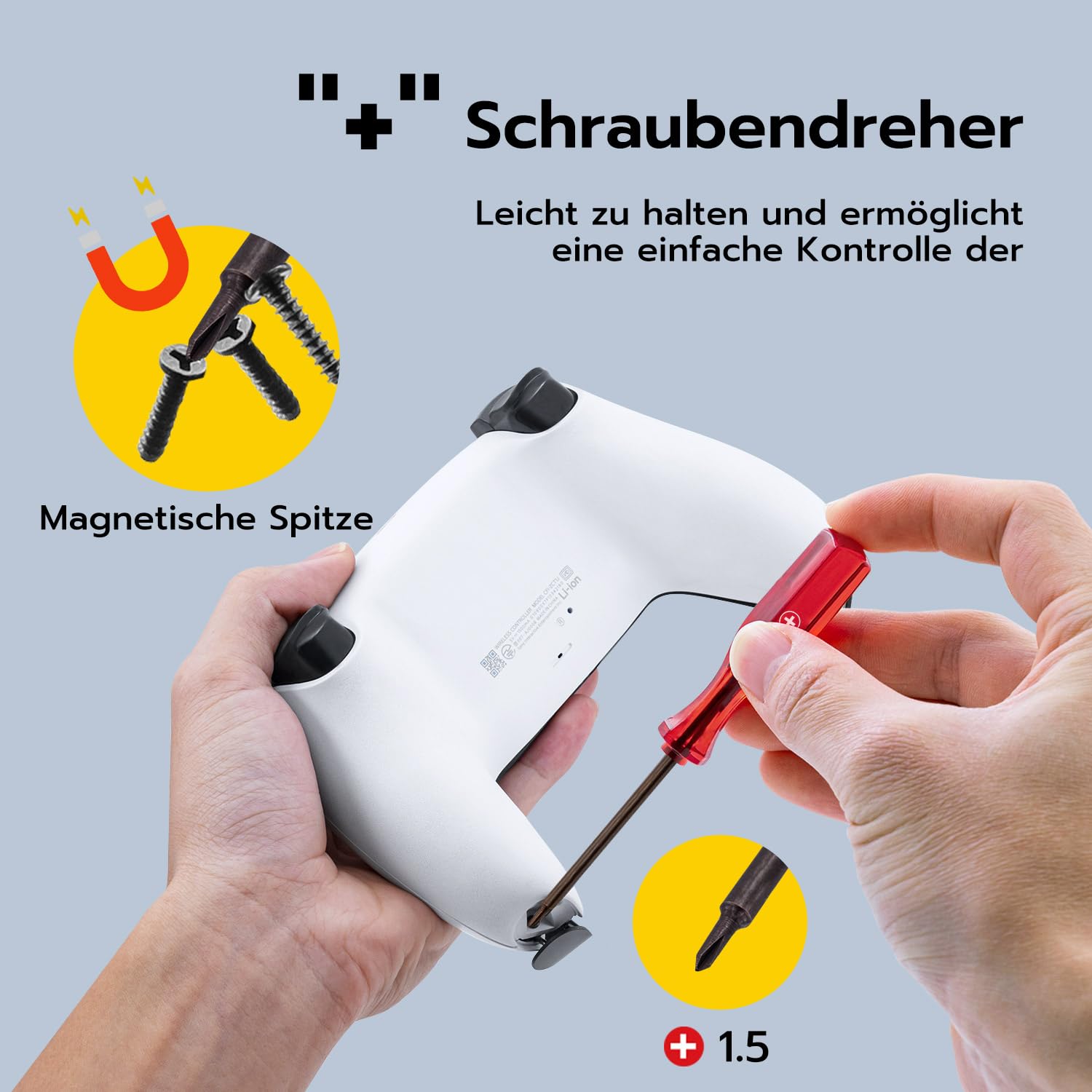 Thumbnail 3 de McBazel TMR-Ersatz- & Reparatur-Jeystick-Kit für PS5 DualSense (Analog, No Drift)