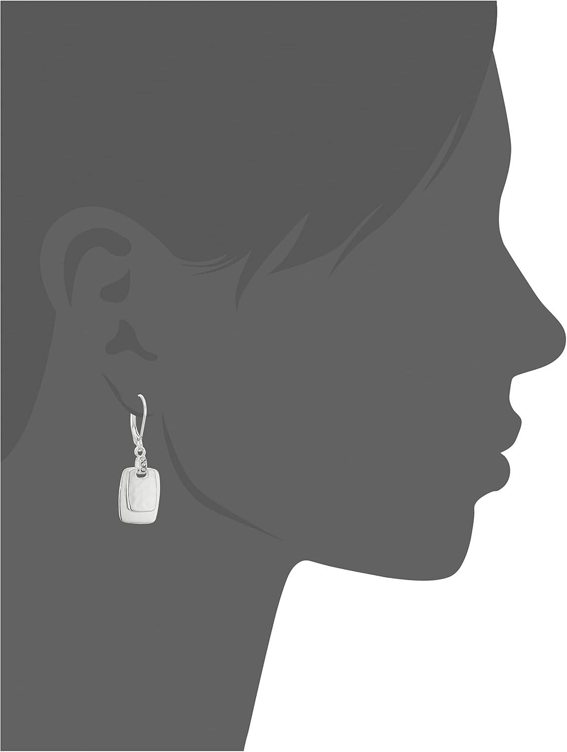 Detalle de Nine West Drop Earrings with Crystal Accents